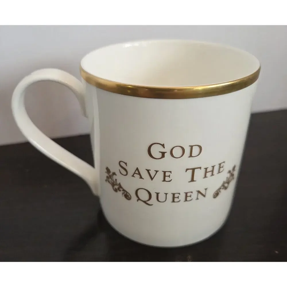 The Royal Collection God Save The Queen Cup English Fine Bone China